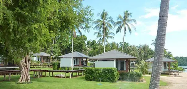 side view of the Plub Pla beach front villas