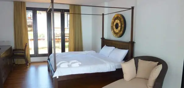 bedroom interior with double bed