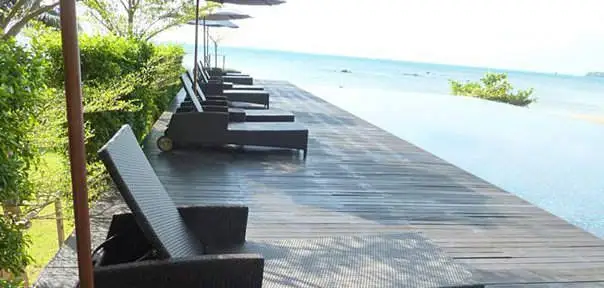 Poolside terrace